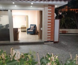 Chalet with garden, Ground flower - 2 bed rooms. 30m close to beach
