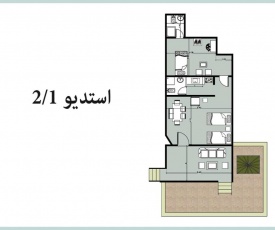 Chalet2 A1 ground floor sea view with 2 terraces 114 Green Beach